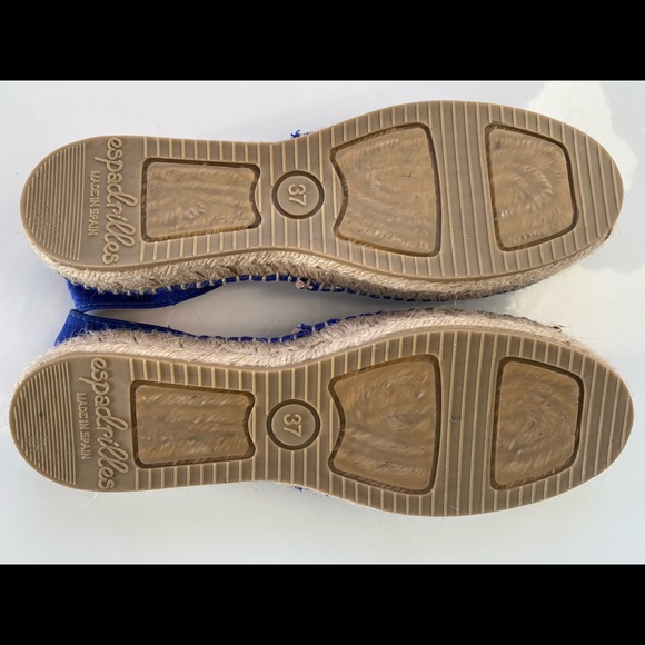 New condition silk flat espadrilles size 37 - Picture 6 of 6